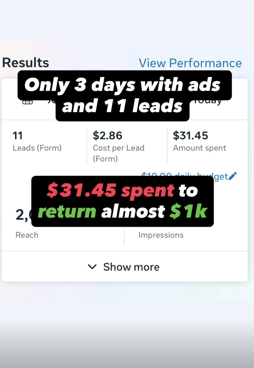 Client campaign result 2